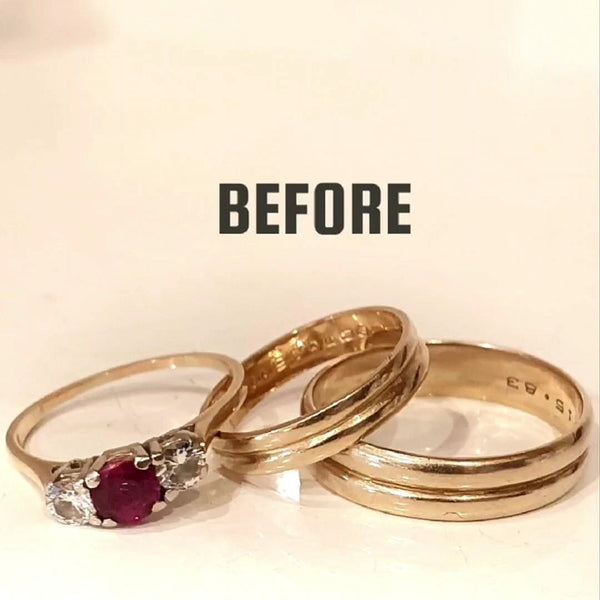 Ruby and Diamonds Weave Yellow Gold