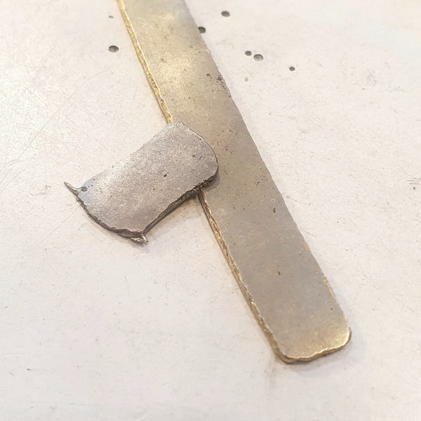 Sapphire and Diamonds on White and Yellow Gold