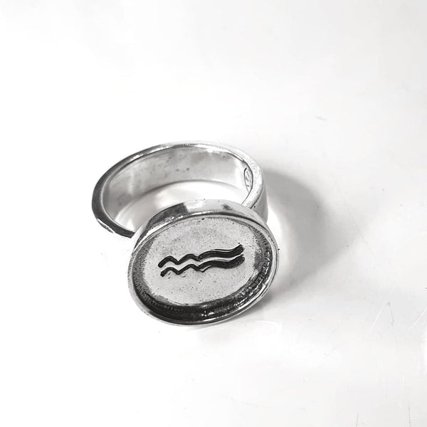 Aquarius Sigil Ring