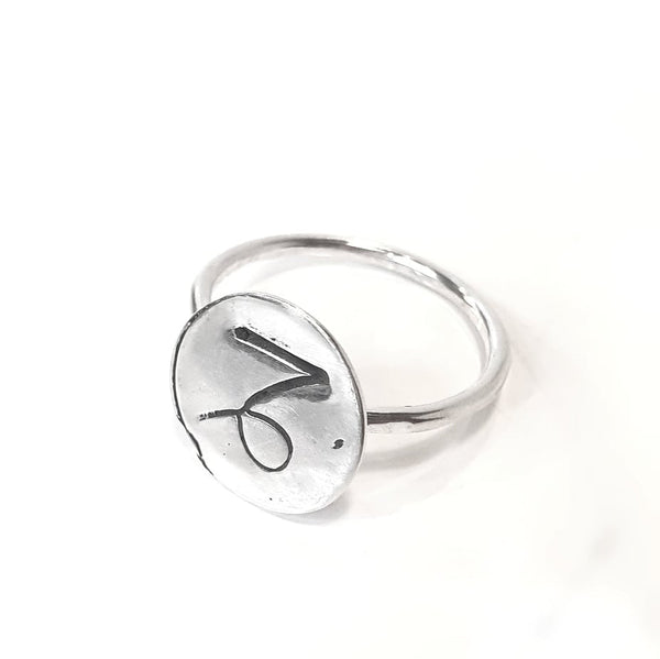 Capricorn Medallion Ring