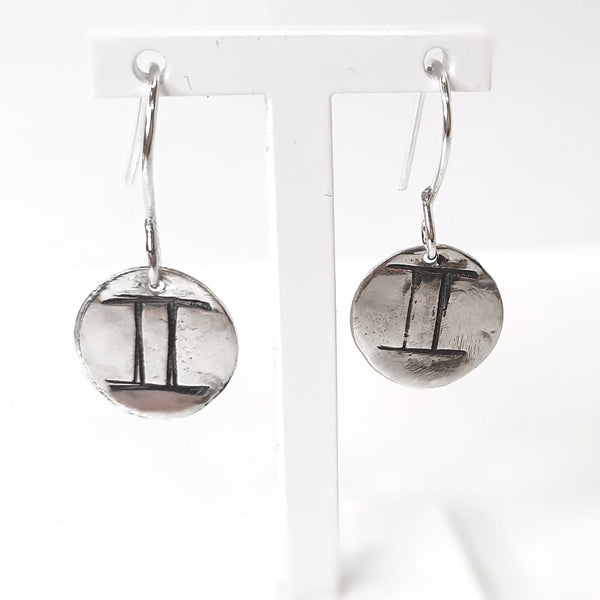 Gemini Medallion Earrings