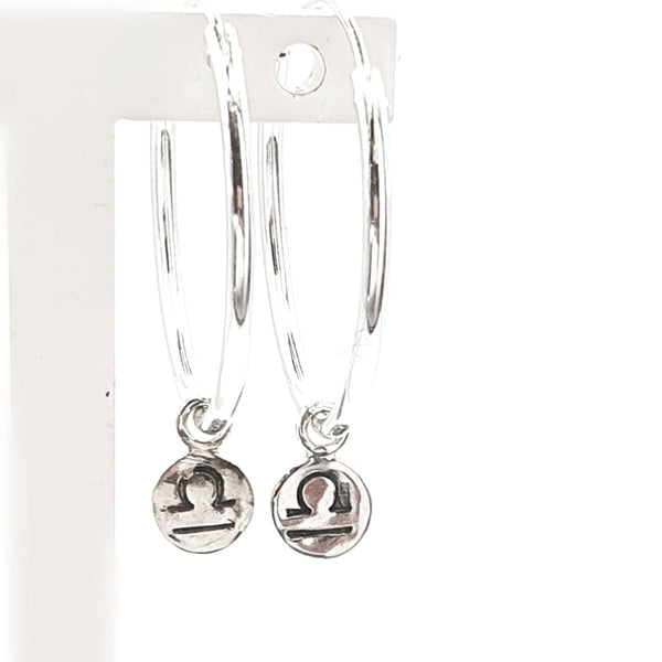 Libra Tiny Stars Hoops