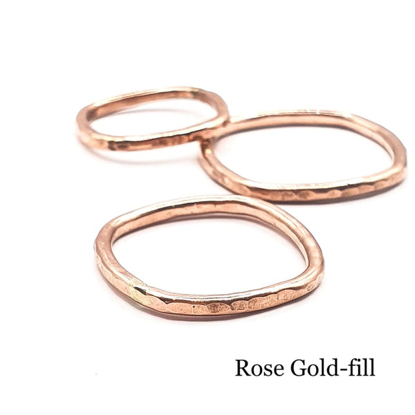Gold-fill Yellow and Rose, Stacking Ring