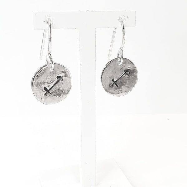 Sagittarius Medallion Earrings