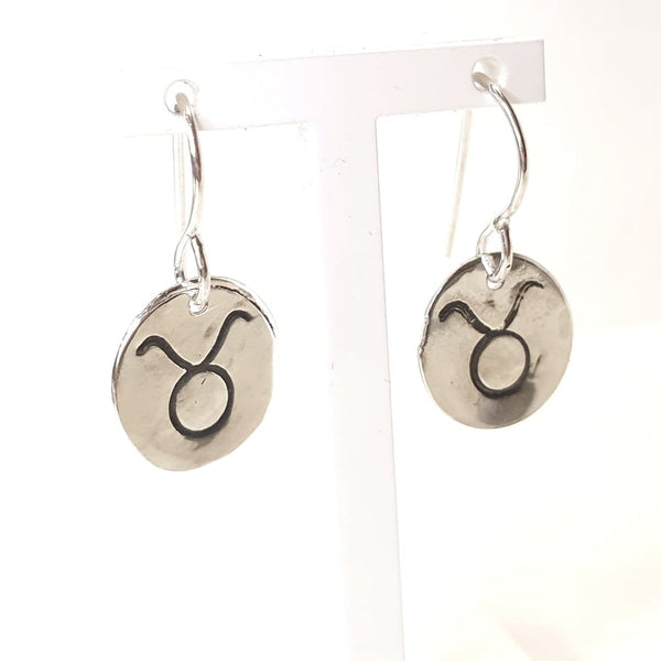 Taurus Medallion Earrings