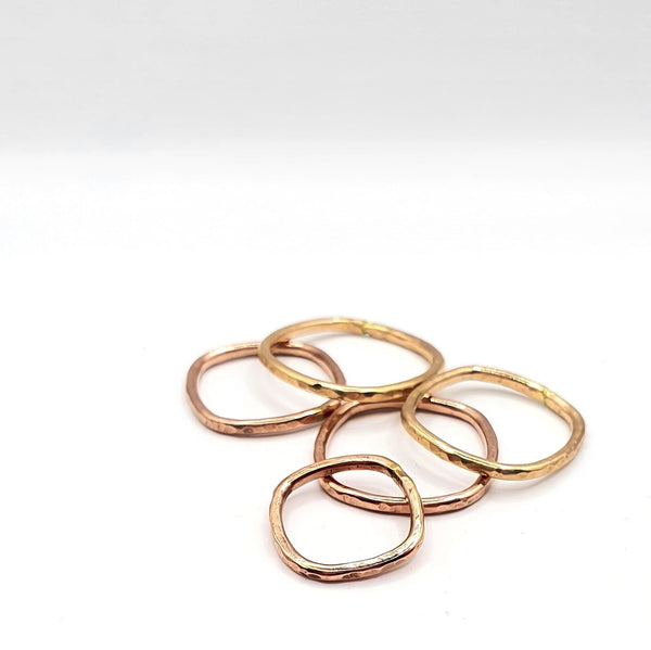 Gold-fill Yellow and Rose, Stacking Ring
