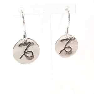 Capricorn Medallion Earrings