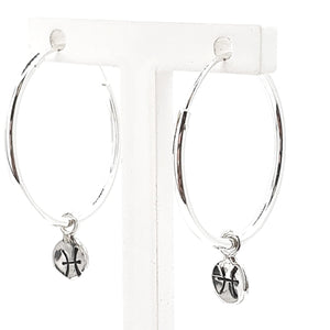 Pisces Tiny Stars Hoops