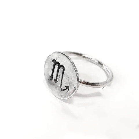 Scorpio Medallion Ring