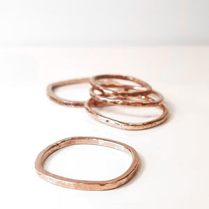 Solid Rose Gold Stacking Ring