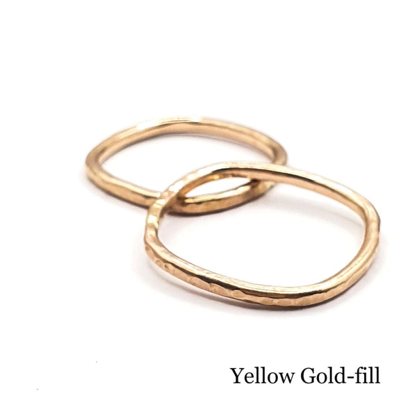 Gold-fill Yellow and Rose, Stacking Ring